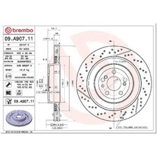 2x Brembo Scheibenbremse 26194659 hinten A1974230112