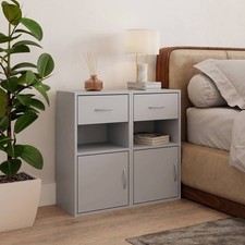 Wooden Bedside Table Nightstand 1 Drawer 1 Door Storage Cupboard Bedroom Cabinet
