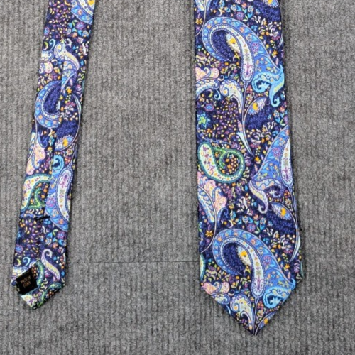 Jos A Bank Reserve Silk Tie Mens Paisley Colorful Bright Statement Career Purple