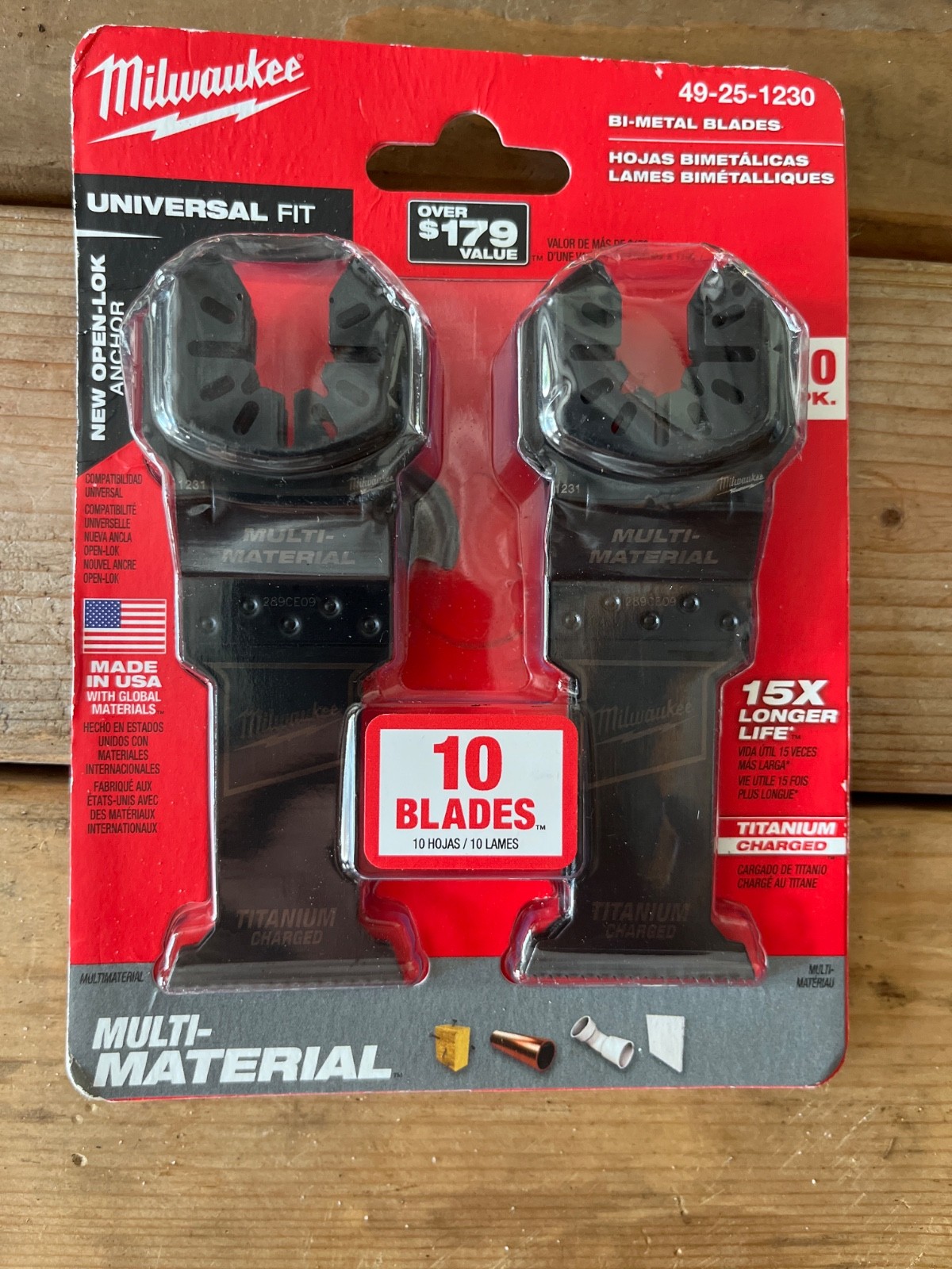 Milwaukee 49-25-1130 Universal Fit 10-Pack Japanese Tooth Blades - NEW