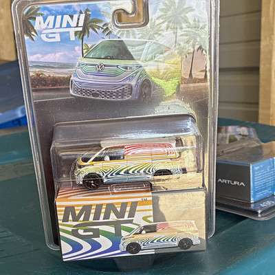 Mini GT 1:64 Volkswagen ID. Buzz Prototype ''Rainbow'' Diecast Van Unopened Box