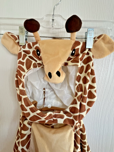 Costume Halloween Giraffa Bambino 12-24 Mesi 4 Pezzi Baby Safari Chiusura a Scatto - Foto 4 di 7