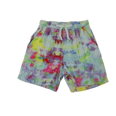 The Phluid Project Unisex Shorts Small Multicolor Rayon Abstract NEW