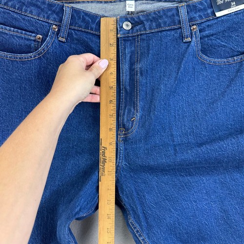 Abercrombie & Fitch 90s Relaxed Jeans Womens 34 Short Dark Wash High Rise NWT - Picture 5 of 12