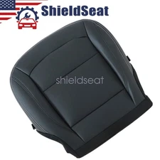 Front Driver Bottom Replacement Leather Seat Cover Black For 16-19 Ford Explorer