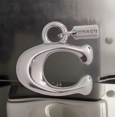  NEW COACH Signature C  Shoe  Sneaker Bag Jewelry CHARM  Silver  CCQ38