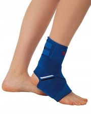 Neoprene Ankle Brace Stabilizer with Strap XL Blue