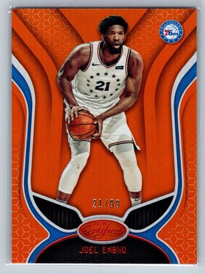 2019-20 Panini Certified - Joel Embiid #91 Mirror Orange /99