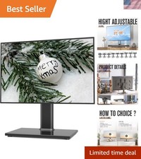 Universal VESA Wall Mount and TV Stand for 27-60 Inch TVs - Easy to Assemble