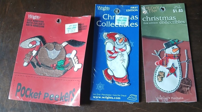 Lot Of 3 Unopened Christmas Patches