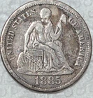 1885 (P) Seated Liberty Dime - VF