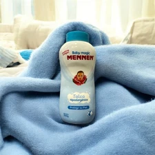 Talco Para Bebé. Mennen Baby Magic, Azul , Hipoalergénico. Protege Su Piel 200G.