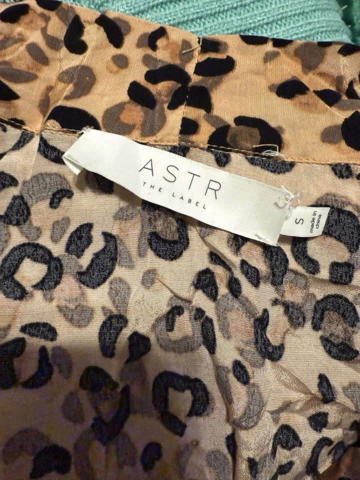 NWT Leopard Print Thong Bodysuit - ASTR Size Small (can fit Med) - Image 2 of 3