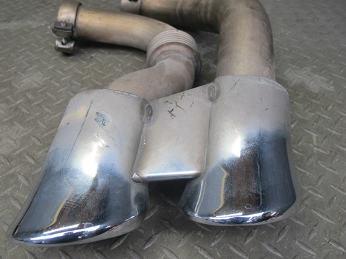 08-10 PORSCHE CAYENNE 957 GTS REAR RIGHT & LEFT SIDE EXHAUST TAIL PIPE TIPS SET - Imagen 16 de 24