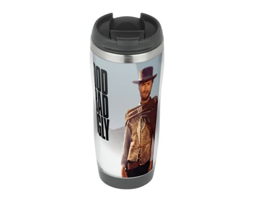 Clint Eastwood Good The Bad The Ugly - Travel Mug, Thermal Insulated Coffee Cup - Afbeelding 1 van 5
