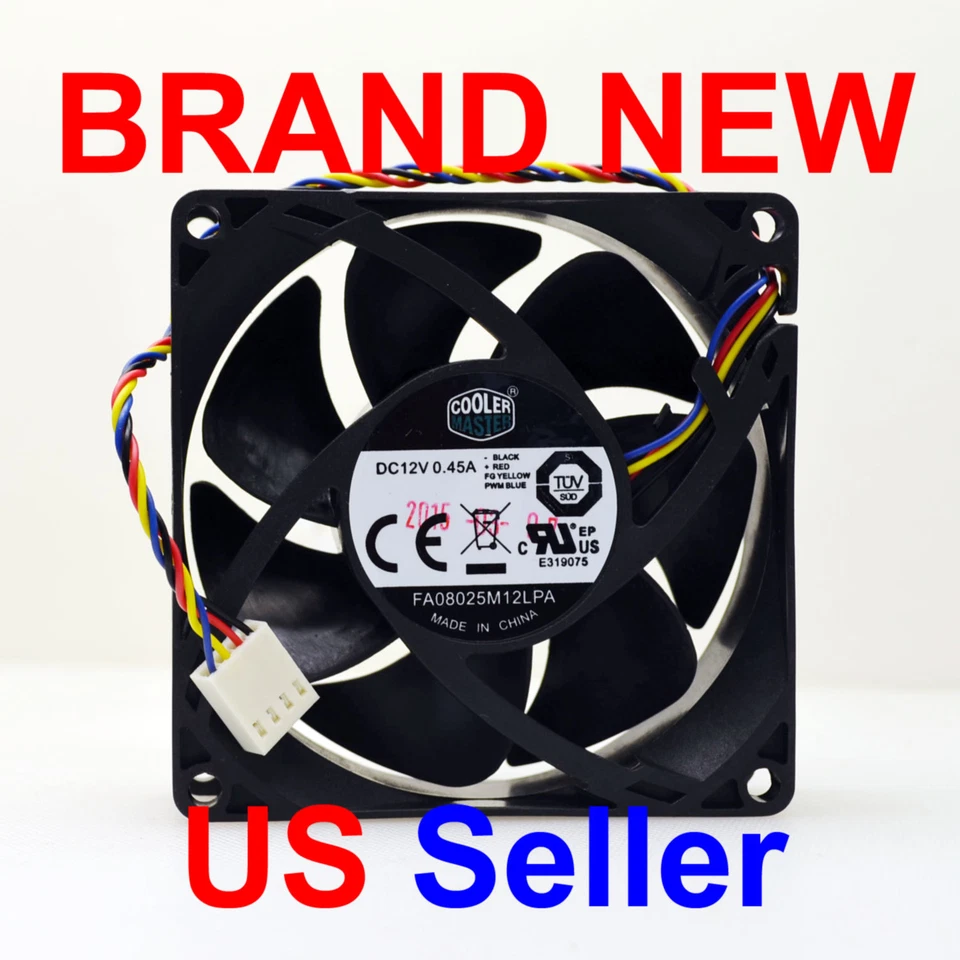 FA08025M12LPA Cooler Master Fan 80x25mm PWM 12V (Brand New Genuine) - Image 2 of 4