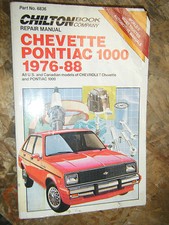 1976-1988 CHEVROLET CHEVETTE PONTIAC 1000 CHILTON REPAIR MANUAL SERVICE