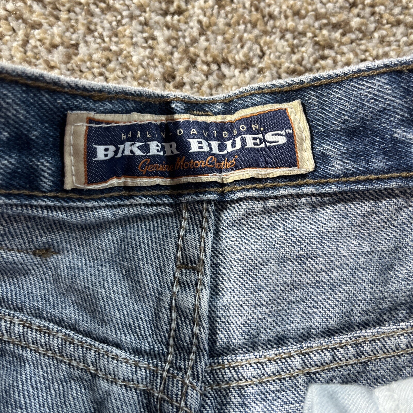 Harley Davison Jeans Womens Size 6 T Vintage Blue Jeans Denim Medium Wash 90s - View 3