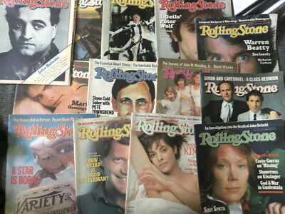 13x[Rolling Stone] US MAG 1982 / Pete Townshend Go Go's E.T. Kinski Letterman 