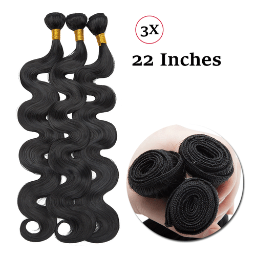 Brazilian Body Wave 100% Soft Hair Piece 3 Bundles 300g As Human Hair Extensions - Picture 24 of 27