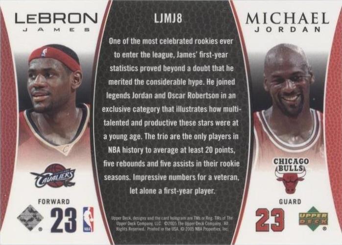 2005-06 Upper Deck Michael Jordan/LeBron James - LeBron James