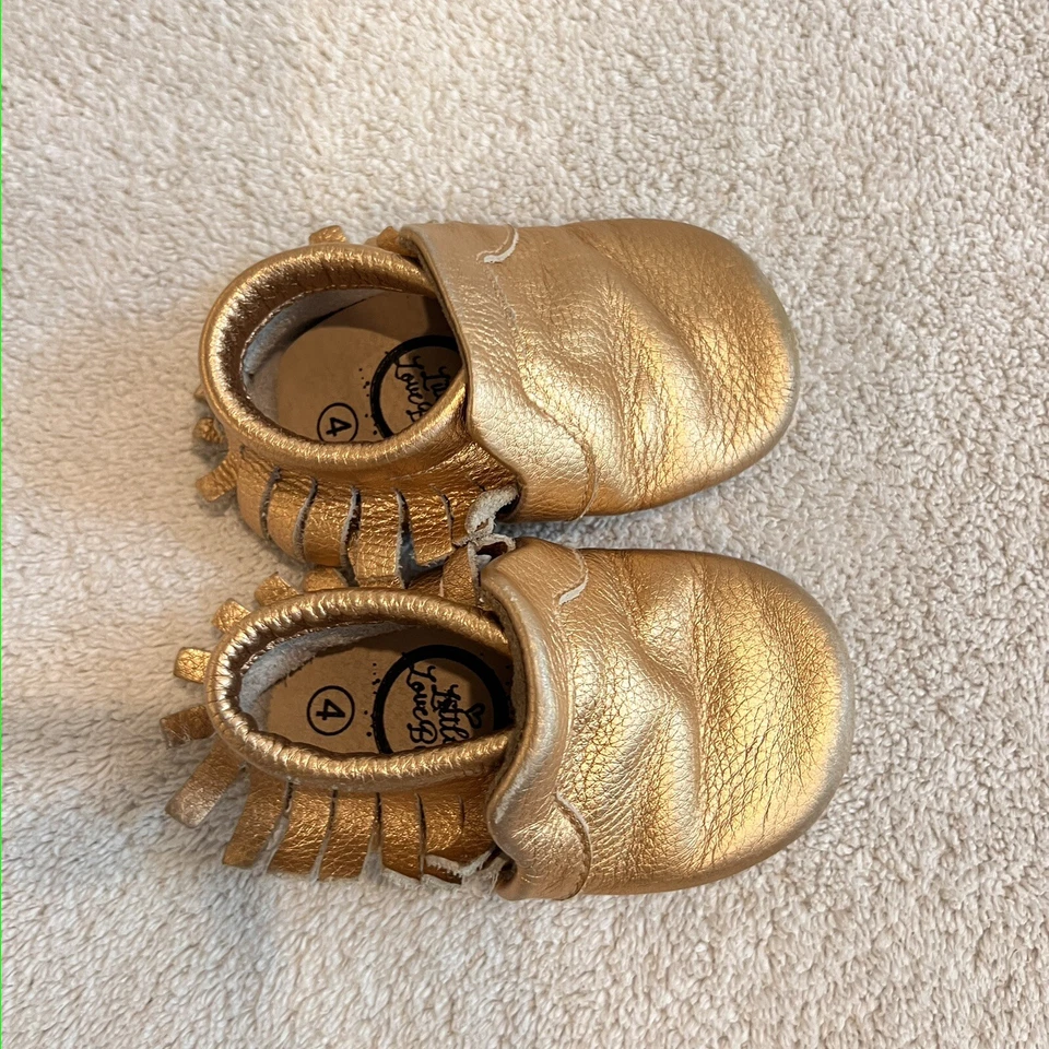 Lot Little Love Bug Leather Shoe 4 Baby Girl Floral Gymboree Sneakers Athletic 3 - Image 3 of 4