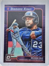 2021 Panini Donruss Optic Baseball Nelson Cruz Diamond Kings Black Stars /149