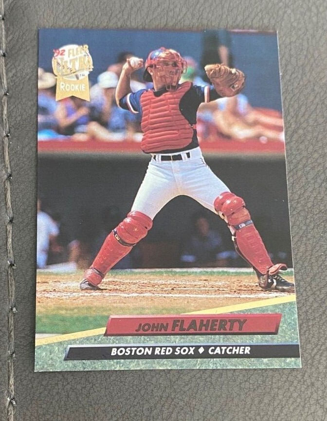 1992 Fleer Ultra Baseball #313 John Flaherty Rookie Card RC - Red Sox