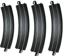 NEW Bachmann E-Z Train Track Black 18" Radius Curved 6 pcs HO Scale BAC44480 x 6