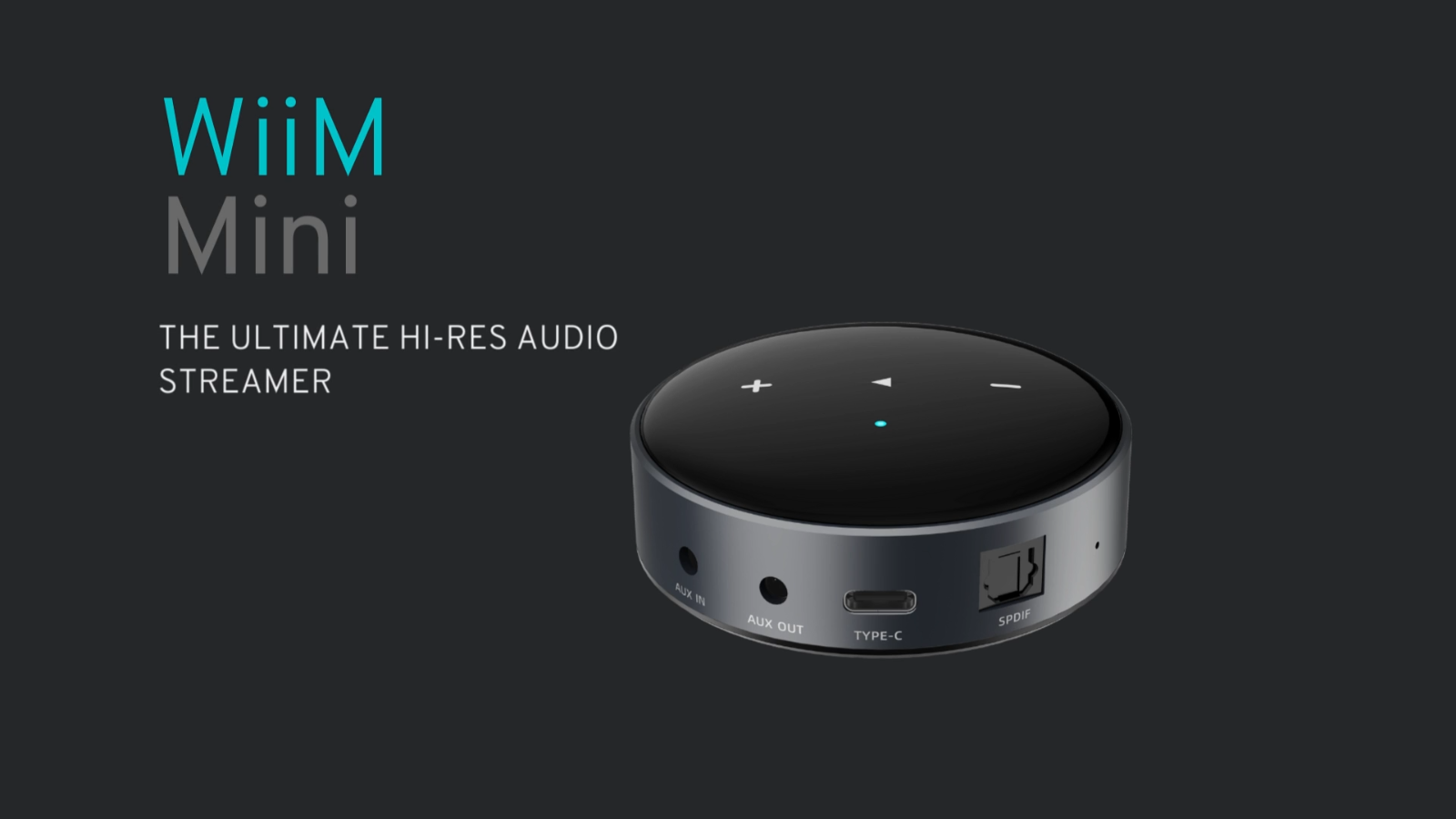 WiiM Mini AirPlay2 Wireless Audio Streamer, Multiroom Stereo, Preamplifier,  Works with Alexa and Siri Voice Assistants, Stream Hi-Res Audio from