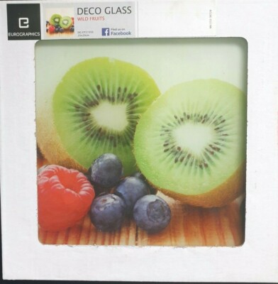 Eurographics DG-DT21056 Deco Glass 20x20, Kiwi, Wild Fruits, Beeren, NEU/OVP