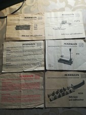 Marklin  libretti istruzioni  vari ( anleitung ) ORIGINALI  anni 1957 1967