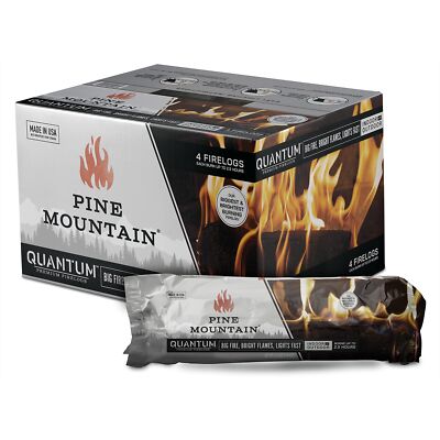 Pine Mountain Quantum 2.5 Hour Easy-Light Firelogs 4 Count