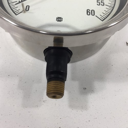 Ametek USG 19222 Pressure Gauge 0-60PSI 1/4" NPT Bottom Mount 4.5" Stainless - Picture 5 of 9