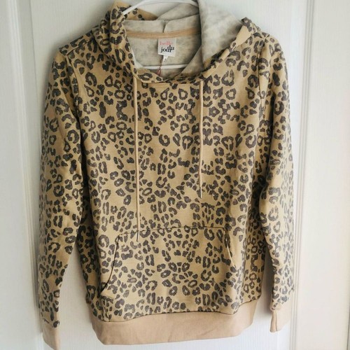 Nueva sudadera con capucha pulóver con estampado de leopardo Belle Du Jour para mujer talla pequeña - Imagen 3 de 7