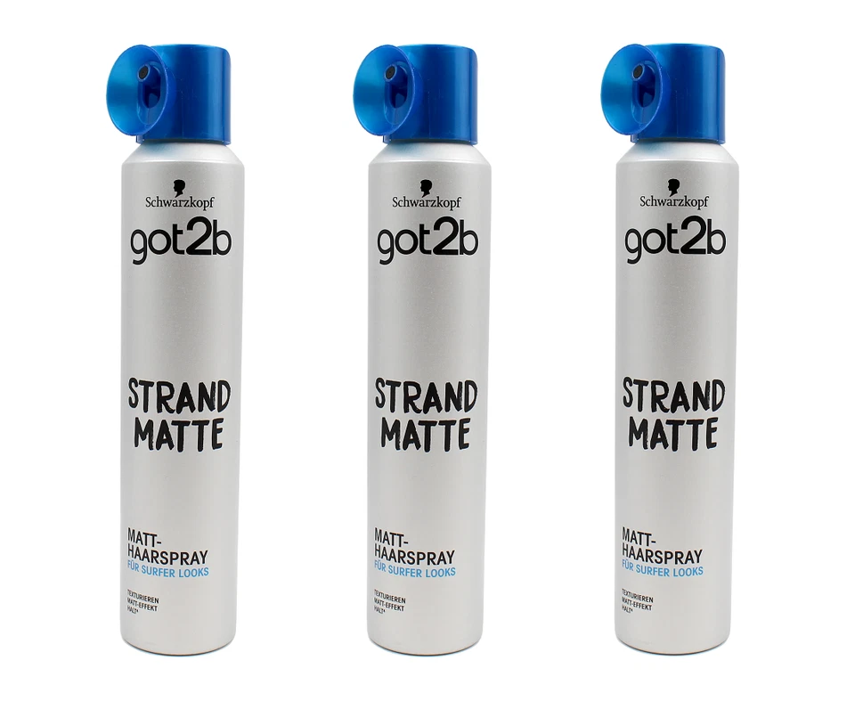SCHWARZKOPF got2b Strand Matte Matt Haarspray AV , 3x200ml EAN4015100215007