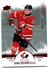 2016-17 UD Team Canada UD Exclusive John Quenneville Card #85 Parallel 131/175