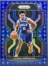 2021-22 Panini Prizm Jaden Springer NBA 75th Anniversary Insert #317 PHI 76ers