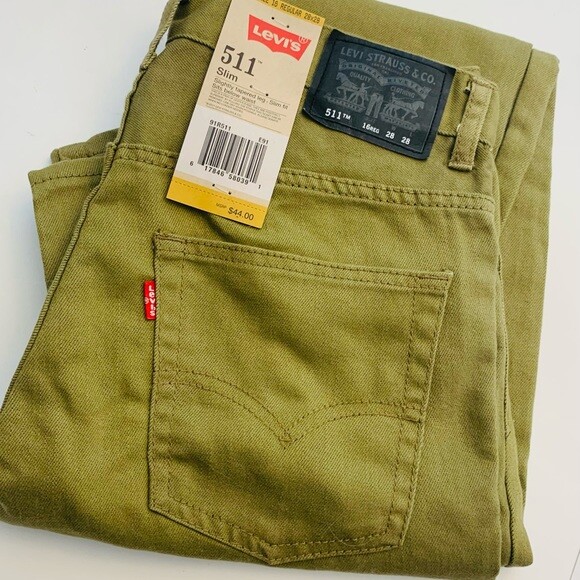 levis 511 olive green