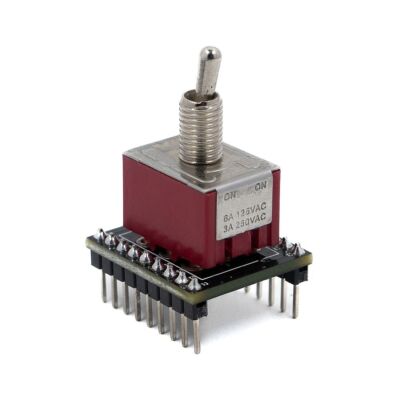 Coppersound Pedale Zum Selbermachen Breadboard Adapter mit Komponente (3PDT Ein/Ein Kippschalter Swi...