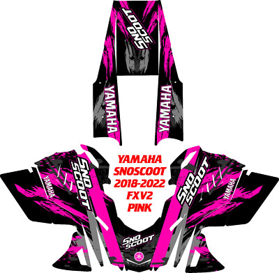 YAMAHA SRX ZR  & SNO SCOOT   GRAPHICS KIT 18-22 FXV2 PINK