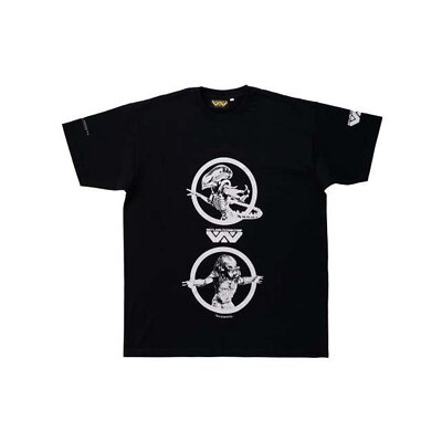 T-Shirt Alien vs Predator Alien and Predator groß von Ex Mag ALITSHIRTL
