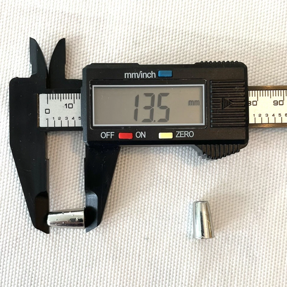 Tapón de cable cónico/extremo de bloqueo plateado brillante de metal 4 piezas - traje de cable de 2-3 mm Foto 3 de 4