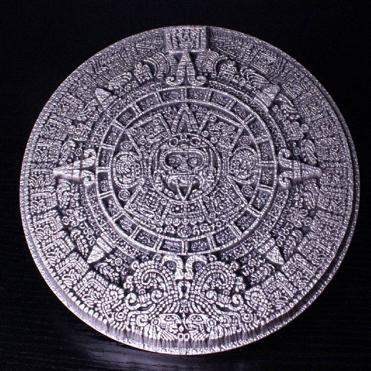 AZTEC SUN STONE 1 Kilo Silver Bar with Capsule Mintage of 333 | eBay