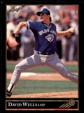 David Wells #483a 1992 Leaf Black Gold