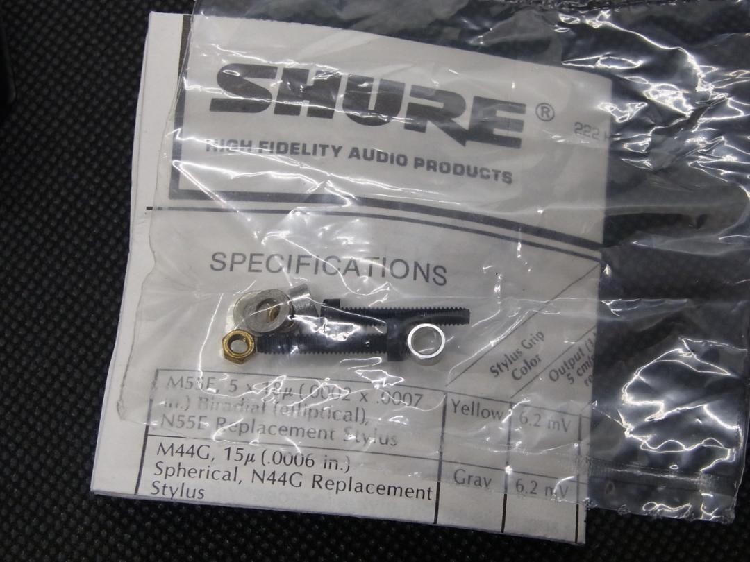 Shure M44G Cartridge Technics Headshell Pickering Black Vintage 
