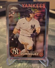 2024 Topps Chrome Jasson Dominguez RC Prism Refractor Rookie #89 Yankees
