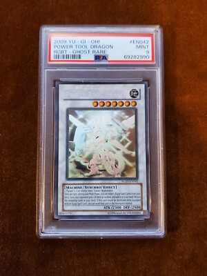 Power Tool Dragon Ghost Rare PSA 9 RGBT-EN042 Raging Battle Yugioh