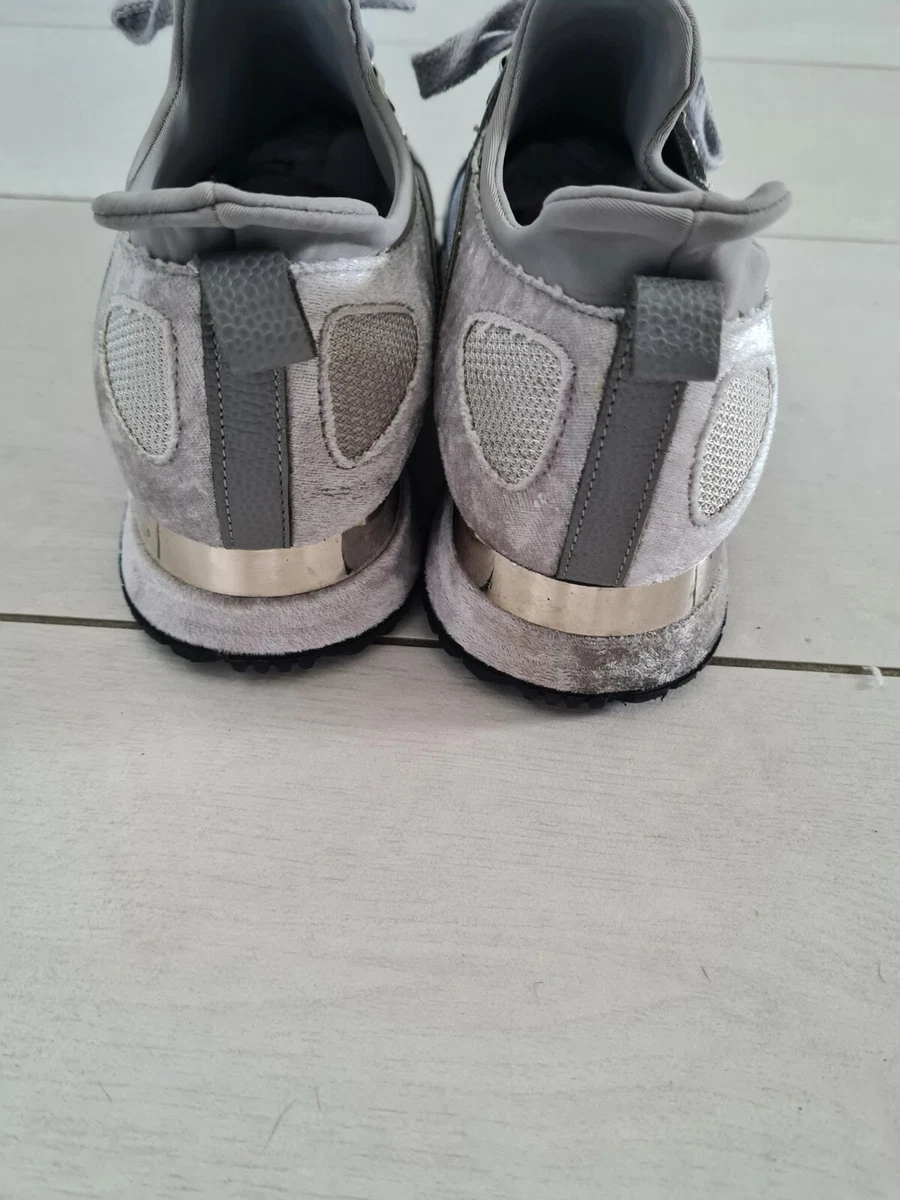 Grey velvet hotsell trainers
