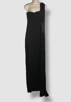 tom ford one shoulder dress One-shoulder paneled ruched satin-jersey halterneck gown - off-white